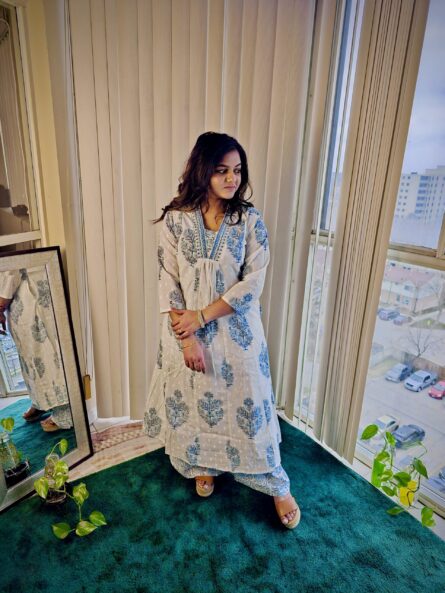 AC221 ,Dupatta Pant Set - Image 4