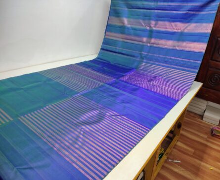 ACKS014,Kanjeepuram Saree in copper zari - Image 7