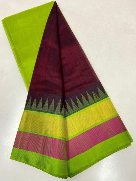 Pure Handloom Kuppadam Silk Cotton Saree - Image 10