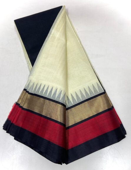 Pure Handloom Kuppadam Silk Cotton Saree - Image 2