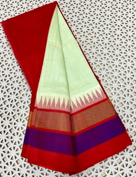 Pure Handloom Kuppadam Silk Cotton Saree - Image 4