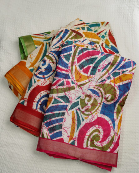 Cotton Crape Fancy Saree - Image 3