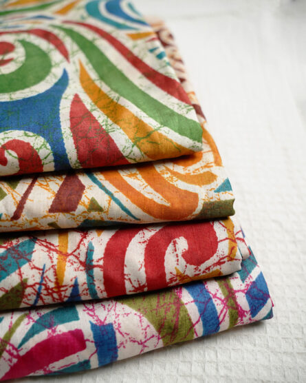 Cotton Crape Fancy Saree - Image 2
