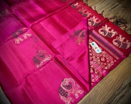 AC134  ,Pure Silk Handloom Saree - Image 4