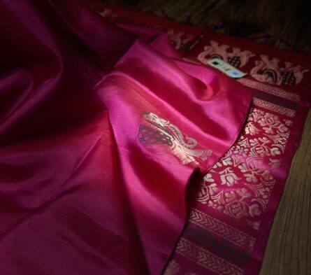 AC134  ,Pure Silk Handloom Saree - Image 5