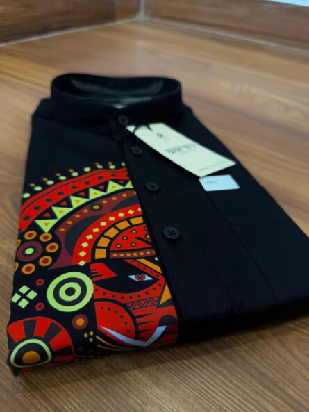 Mens Shirt with Mural Sticker work - Image 4