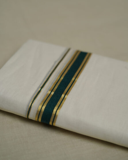 AC151  ,Balaramapuram Unakkupavu Mundu + Cotton Kurthi(XL) - Image 6