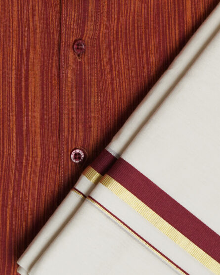 Balaramapuram Unakkupavu Mundu + Cotton Kurthi - Image 6