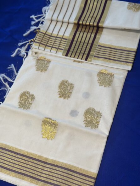 Budget-Friendly Handloom Cotton Saree - Image 3