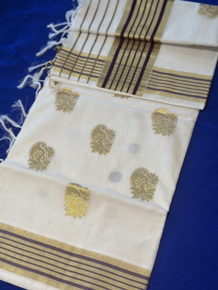 AC126 ,Budget-Friendly Handloom Cotton Saree - Image 3