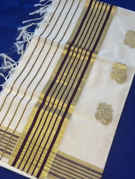 AC126 ,Budget-Friendly Handloom Cotton Saree - Image 4