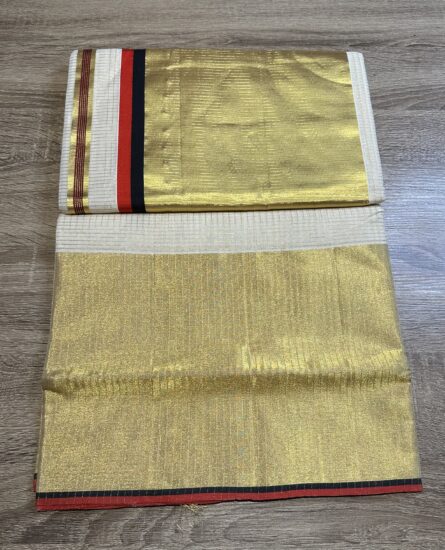 Premium Micro check 3×9 pure handloom cotton saree - Image 7