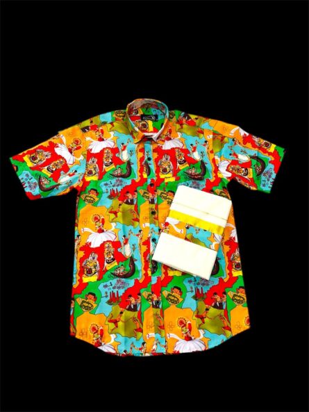Onam Special Mundu Shirt Combo - Image 5