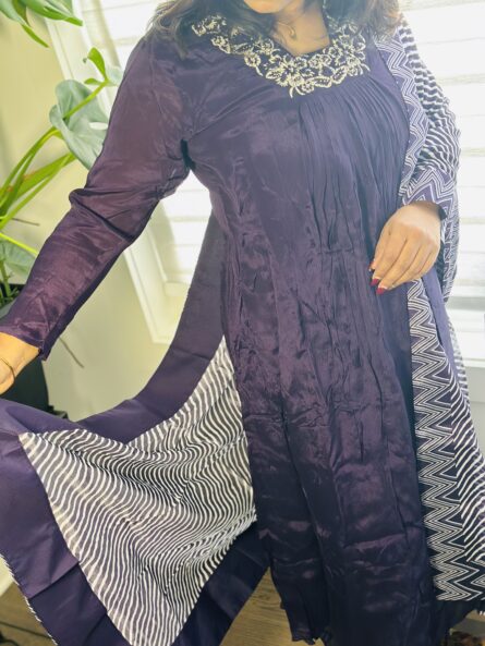 AC208 ,Dupatta Pant Set - Image 4