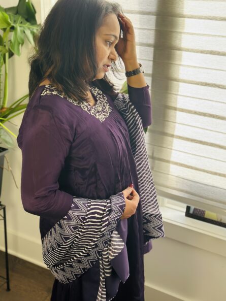 AC208 ,Dupatta Pant Set - Image 6